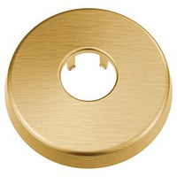 Brushed gold shower arm flange