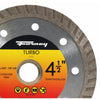 Forney Turbo 4-1/2 in. D X 7/8 in. Diamond Continuous Rim Circular Saw Blade 1 teeth 1 pc