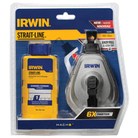 Irwin Strait-Line Blue Chalk Line Reel Kit 100 ft.