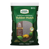 Ground Smart Brown Shredded Rubber Mulch 0.8 cu ft