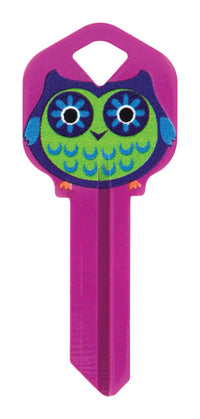 Hillman Wackey Owl House/Office Universal Key Blank Single (Pack of 6).