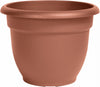 Bloem Terracotta Clay Resin Bell Ariana Planter 8 Dia. in. with Drainage Holes