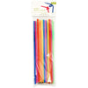 True Assorted Plastic Drinking Straws (Pack of 12)