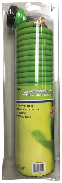 Rugg 1/2 in. D X 25 ft. L Light Duty Expandable Coil Garden Hose