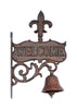 Ll Home Bell Fleur De Lis 11" X 7.25"