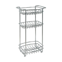 Zenna Home 22 in. H X 11.38 in. W X 6.75 in. L Chrome Silver Slimline Floor Stand