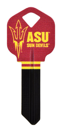 Hillman ASU Sun Devils Painted Key House/Office Universal Key Blank Single sided (Pack of 6)