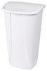 Sterilite 11 gal White Plastic SwingTop Locking Wastebasket (Pack of 6)