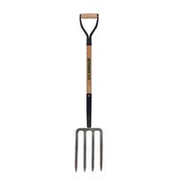 Seymour S300 DuraLite 4 Tine Steel Spading Fork 31 in. Wood Handle