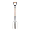 Seymour S300 DuraLite 4 Tine Steel Spading Fork 31 in. Wood Handle