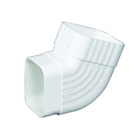 Amerimax 4 in. H x 3 in. W x 3.3 in. L White Vinyl B Gutter Elbow (Pack of 10)