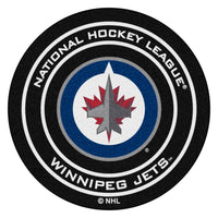 NHL - Winnipeg Jets Hockey Puck Rug - 27in. Diameter