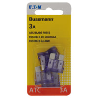 Bussmann 3 amps ATC Blade Fuse 5 pk