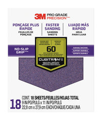 3M Sandblaster 11 in. L X 9 in. W 60 Grit Ceramic Sanding Sheet 18 pk