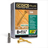 Deck Plus No. 8  x 1-1/4 in. L Star Flat Head Exterior Deck Screws 1 lb.