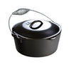 Lodge Logic Cast Iron Dutch Oven 10.25 in. 5 Black