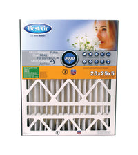 BestAir 20 in. W x 25 in. H x 5 in. D 13 MERV Pleated Air Filter (Pack of 3)