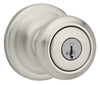 Kwikset SmartKey Cameron Satin Nickel Entry Lockset KW1 1-3/4 in.