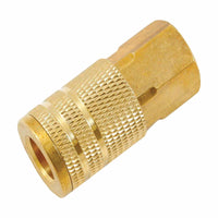 Forney Brass Coupler 1/4 in. Female X 3/8 in. Female 1 pc