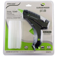 Surebonder Plus 10 W Dual Temperature Mini Glue Gun Kit 110 V