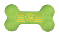 JW Pet Assorted Rubber ISqueak Bone Dog Toy Small 1 pk