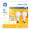 3-Way Light Bulbs, Frosted Soft White, 50/100/150-Watts, 2-Pk. (Pack of 6)