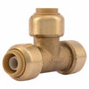 SharkBite 3/8 in. Push X 3/8 in. D Push Brass Tee