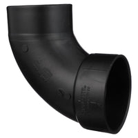 Charlotte Pipe 4 in. Hub X 4 in. D Spigot ABS 90 Degree Elbow