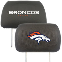 NFL - Denver Broncos  Embroidered Head Rest Cover Set - 2 Pieces