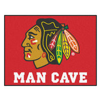 NHL - Chicago Blackhawks Man Cave Rug - 34 in. x 42.5 in.