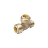 BK Products Proline Push to Connect 3/4 in. PTC X 3/4 in. D PTC Brass Reducing Tee