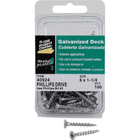 Hillman Weather Maxx 3 No. 6 X 1-1/4 in. L Phillips Bugle Head Deck Screws 100 pk