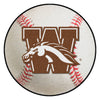 Western Michigan University Baseball Rug - 27in. Diameter