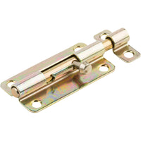 V834 4" Barrel Bolt - Polished Brass