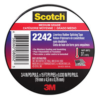 Scotch 3/4 in. W X 15 ft. L Black Rubber Splicing Tape