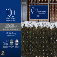 Celebrations LED Warm White 100 ct Net Christmas Lights 6 ft.