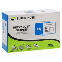 Surebonder 7/16 in. W X 3/8 in. L 18 Ga. Narrow Crown Heavy Duty Staples 5000 pk