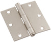 National Hardware 3.5 in. L Satin Nickel Door Hinge 1 pk