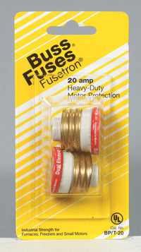 Bussmann 20 amps Time Delay Plug Fuse 2 pk