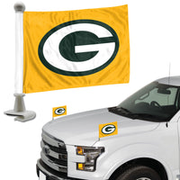 NFL - Green Bay Packers Ambassador Car Flags - 2 Pack