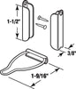 Prime-Line White Aluminum 3/8 in. W X 1-1/2 in. L Window Frame Fasteners 1 pk