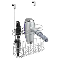 iDesign Classico 10 in. H X 5 in. W X 10.75 in. L Chrome Over Cabinet Hair Care Station Silver