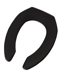 Bemis Elongated Black Plastic Toilet Seat