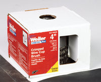 Weiler Vortec Pro 4 in. D X 5/8-11 in. Crimped Steel Crimped Wire Cup Brush 9000 rpm 1 pc