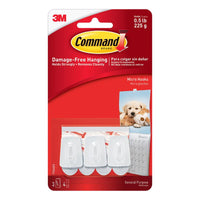 3M Command Small Plastic Micro Hooks 1-1/8 in. L 3 pk