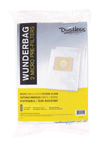 Dustless Wunderbag 12 in. L X 13 in. W Universal Filter Bag 2 pk