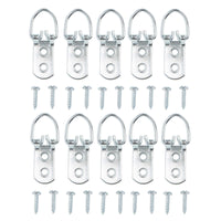 National Hardware N261-490 10 Piece D-Ring Picture Hangers with Screws Holds up to 60 LBS