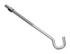 National Hardware Zinc-Plated Silver Steel 10 in. L Hook Bolt 135 lb (Pack of 10)