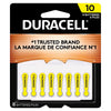 Duracell Zinc Air 10 1.4 V 100 Ah Hearing Aid Battery DA10 8 pk