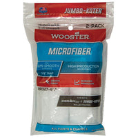 Wooster Jumbo-Koter Microfiber 4-1/2 in. W X 3/8 in. Paint Roller Cover 2 pk